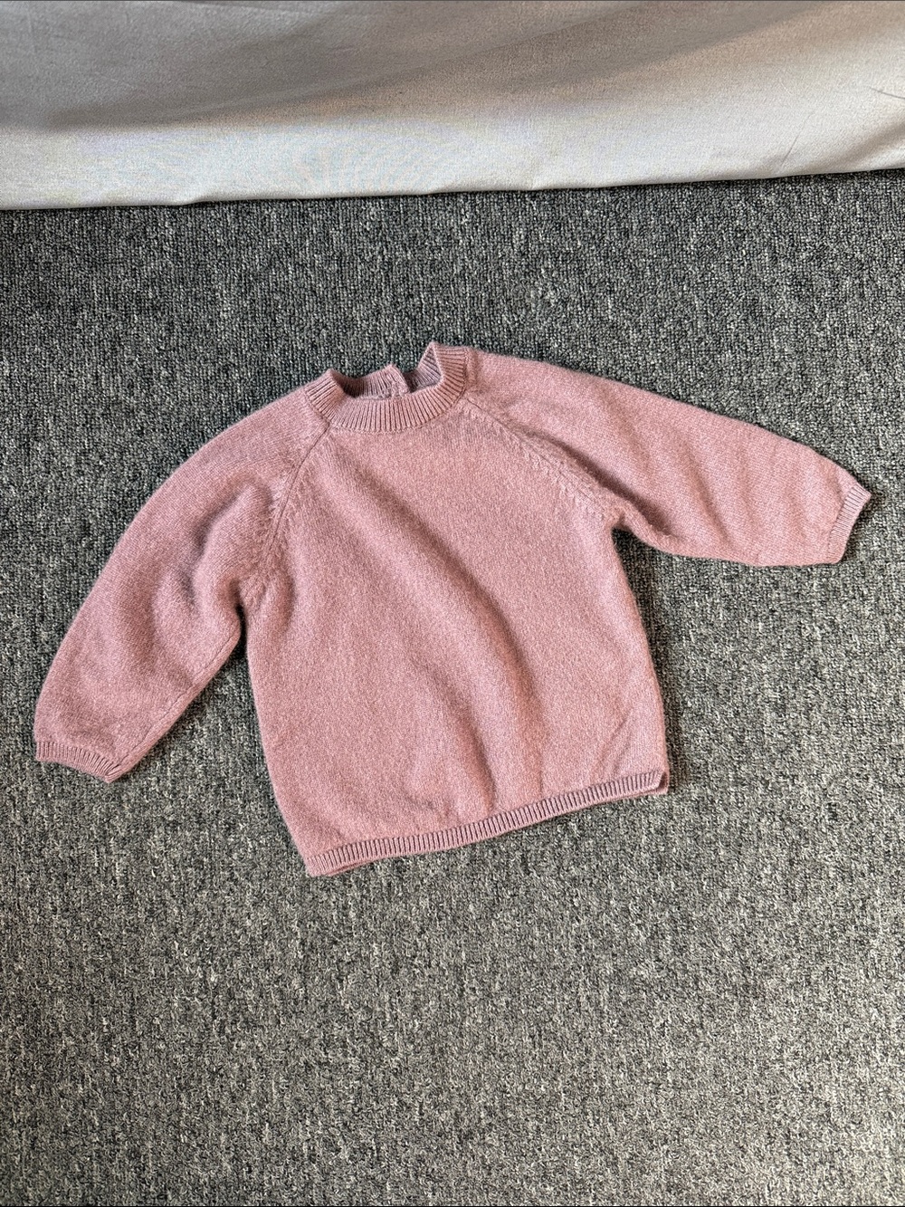 Zara 100% cashmere girls purple sweater size 9-12 months
